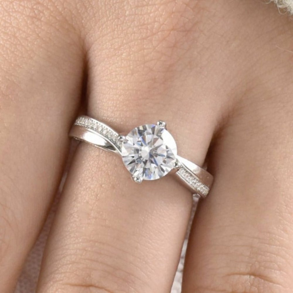 2ct Simulated Diamond Wedding Engagement Ring